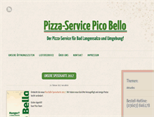 Tablet Screenshot of picobello-pizza.de